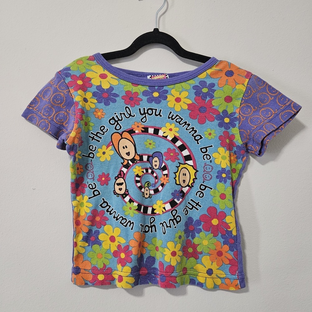 Be The Girl You Wanna Be 2 Grrrls Shirt Vintage Y2K
